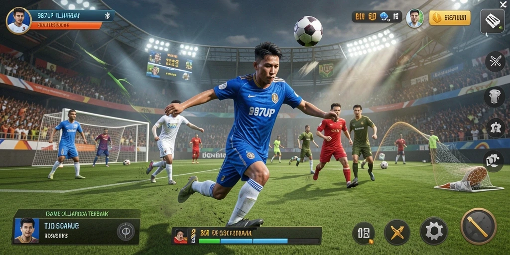 Screenshot permainan 987UP yang menampilkan aksi olahraga seru.