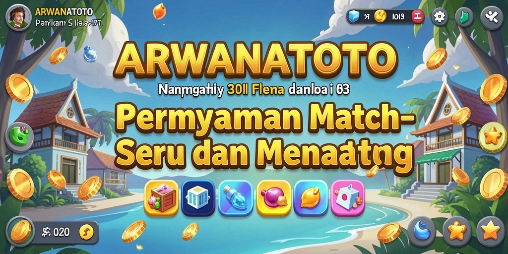 Tampilan gameplay ARWANATOTO yang menarik dan penuh warna.