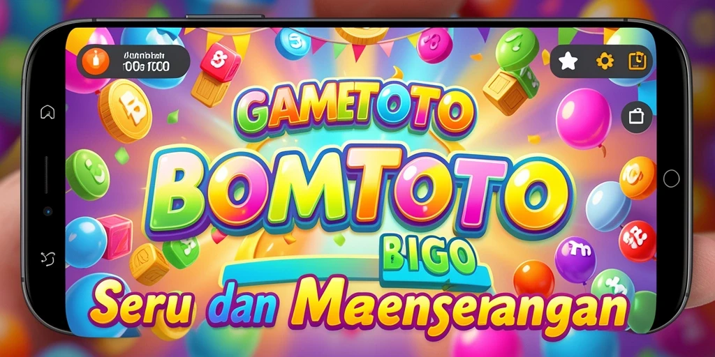 Screenshot menunjukkan gameplay seru di BOMTOTO dengan kartu Bingo.