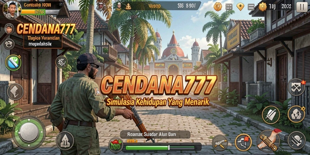 Screenshot utama CENDANA777 menunjukkan pengalaman gameplay simulasi yang mendalam.