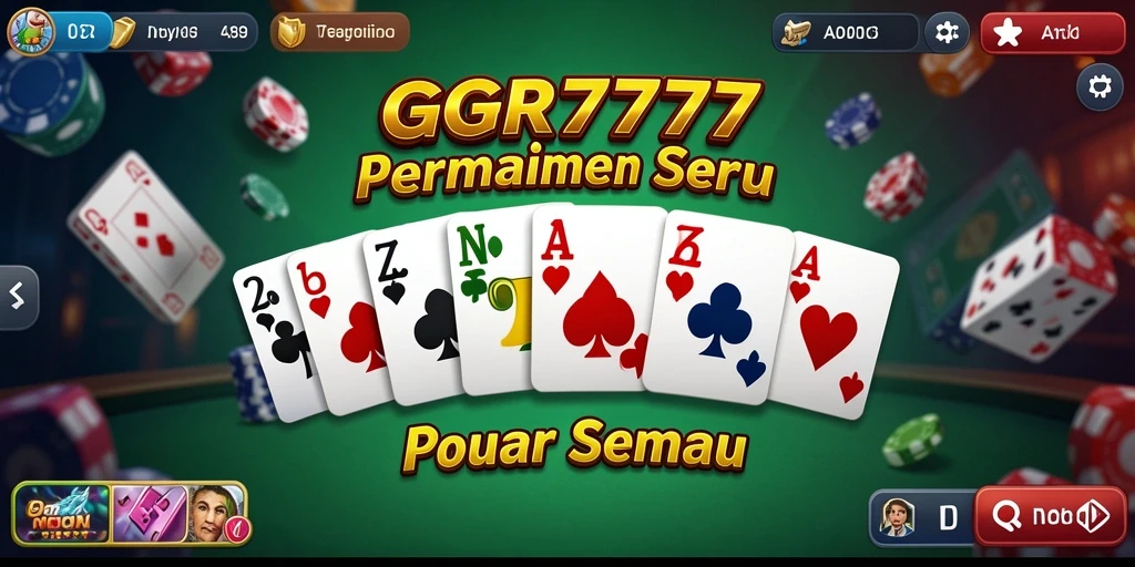 Tampilan menarik dari gameplay Domino GGR7777.