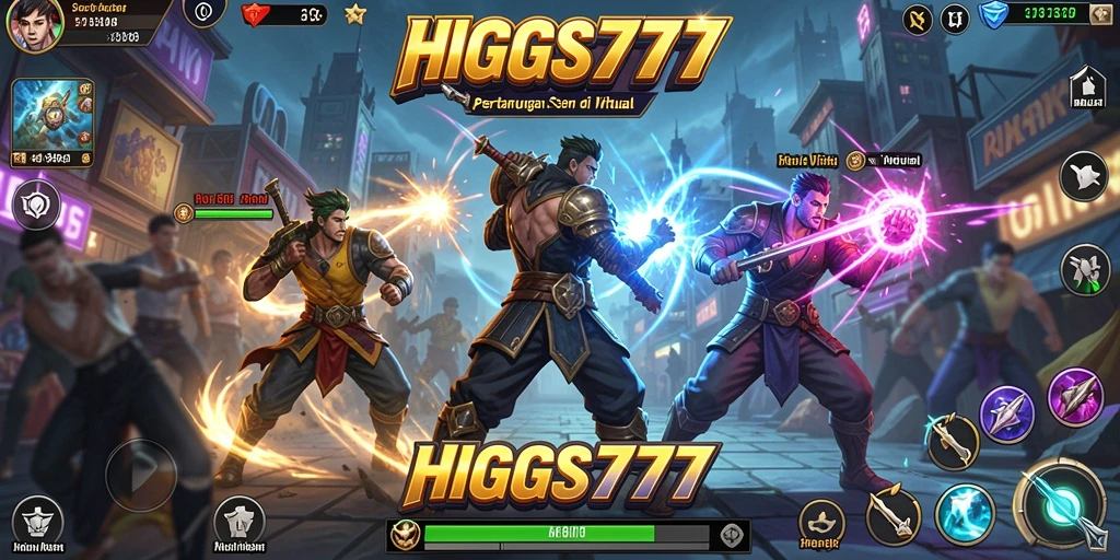 Tampilan gameplay HIGGS777 yang mendebarkan dan penuh aksi.