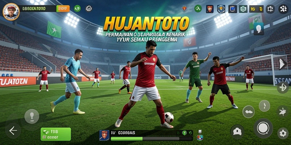 Tampilan gameplay seru dengan berbagai cabang olahraga.