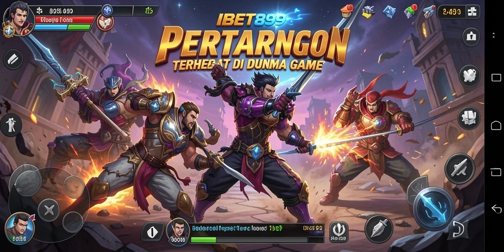 Tangkapan layar gameplay pertarungan yang mendebarkan di IBET899.