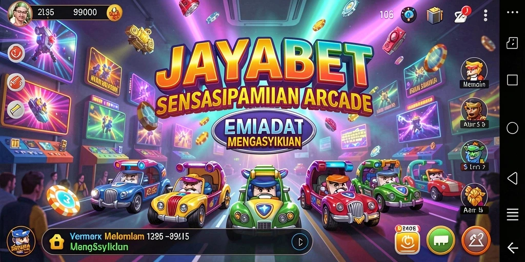 Tampilan gameplay mengasyikkan dari JAYABET dengan keseruan arcade.