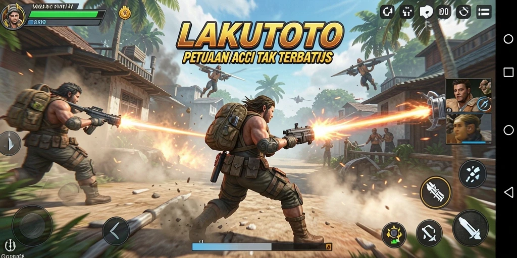 Tangkapan layar menunjukkan aksi mendebarkan dalam permainan LAKUTOTO.