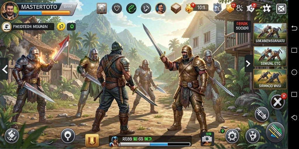Tampilan gameplay MASTERTOTO dengan elemen simulasi yang menarik.