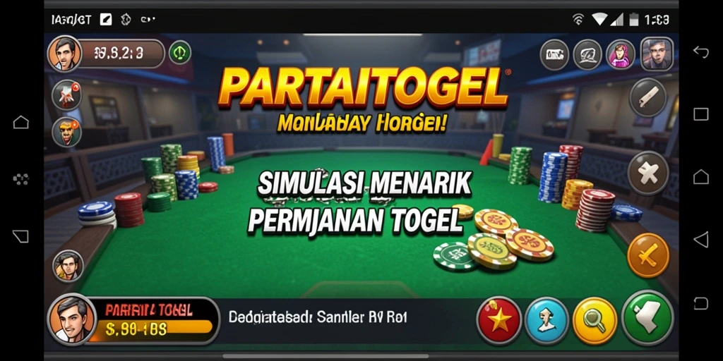 Tampilan gameplay PARTAITOGEL yang menarik dengan fitur simulasi interaktif.