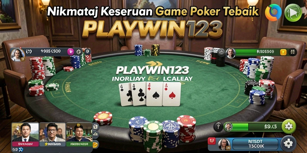 Gameplay seru dan kompetitif dalam aplikasi Poker PLAYWIN123.