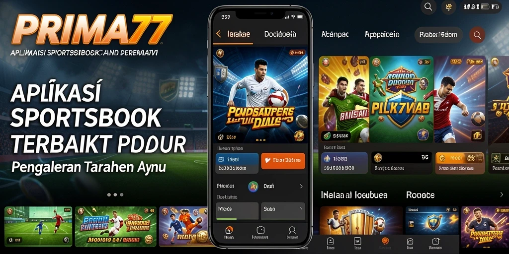 Tampilan screenshot utama PRIMA77 yang menunjukkan fitur taruhan Sportsbook.