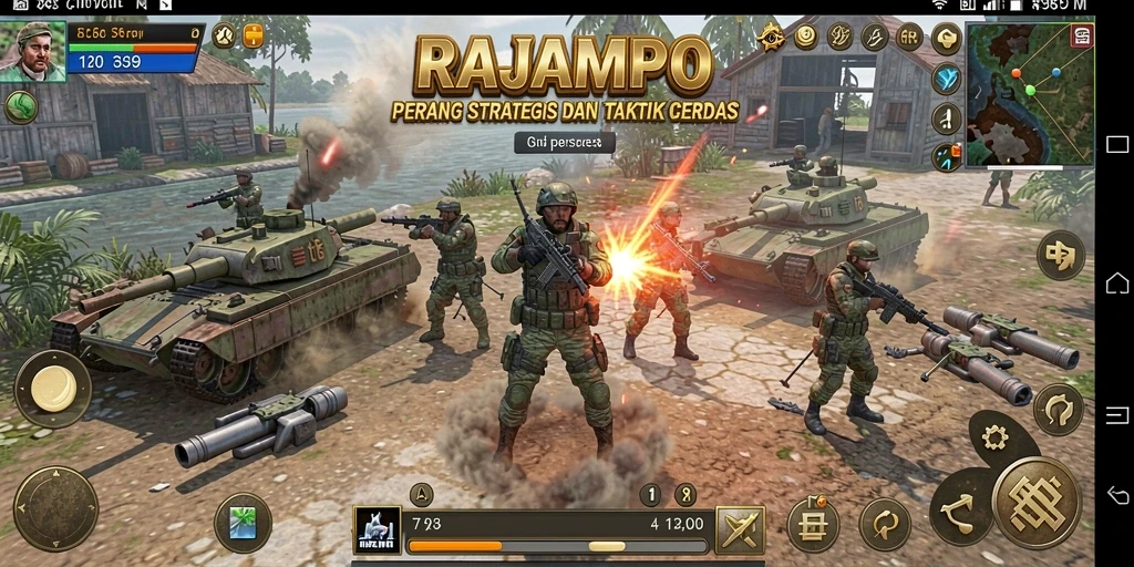 Tampilan gameplay RAJAMPO yang menegangkan dan menyenangkan.