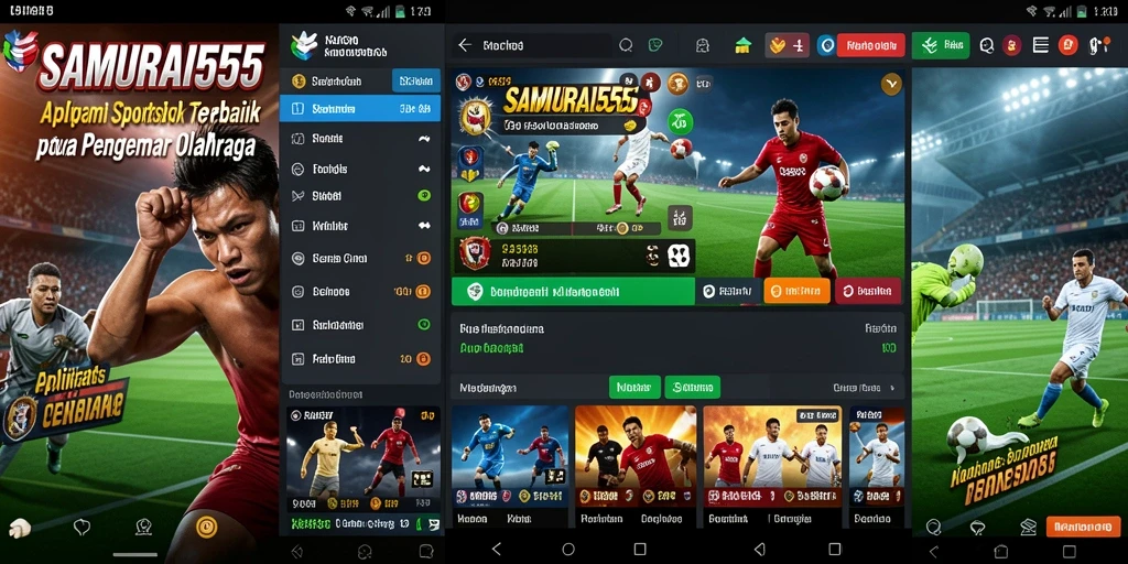 Tampilan gameplay menarik dari aplikasi Sportsbook SAMURAI555.
