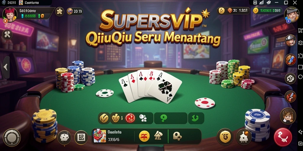 Screenshot menarik yang menunjukkan gameplay QiuQiu di SUPERSVIP.