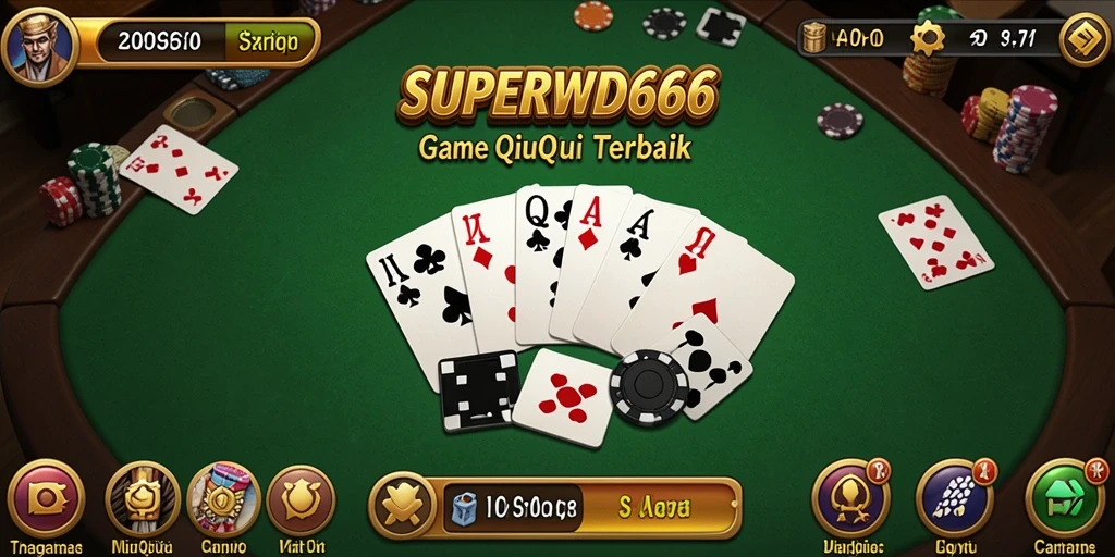Tampilan gameplay seru dalam SUPERWD666, nikmati keseruan QiuQiu.