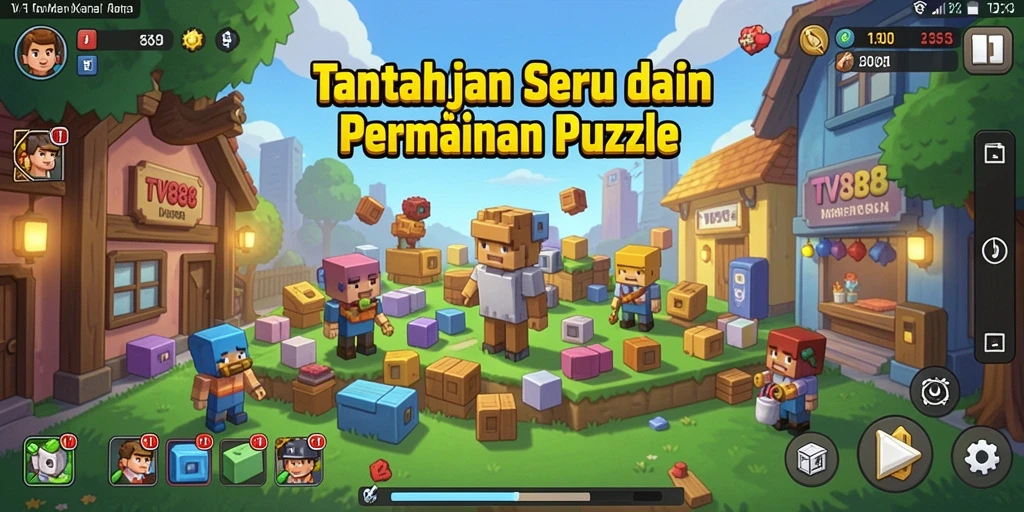 Gameplay menarik dari TV888 yang menampilkan tantangan puzzle seru.
