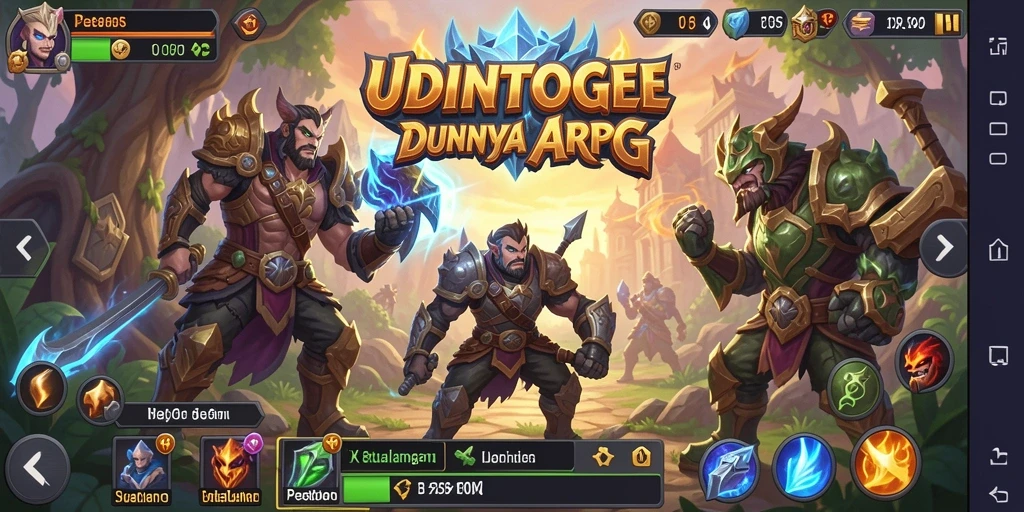 Tampilan gameplay seru dari <strong>UDINTOGEL</strong> di dunia ARPG.