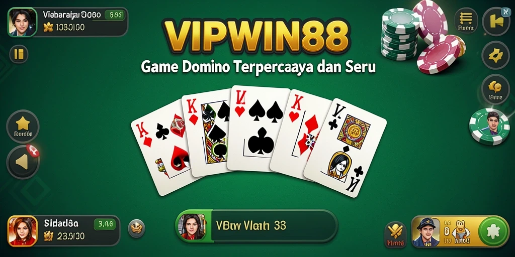Screenshot gameplay Domino yang menarik dan seru di VIPWIN88.