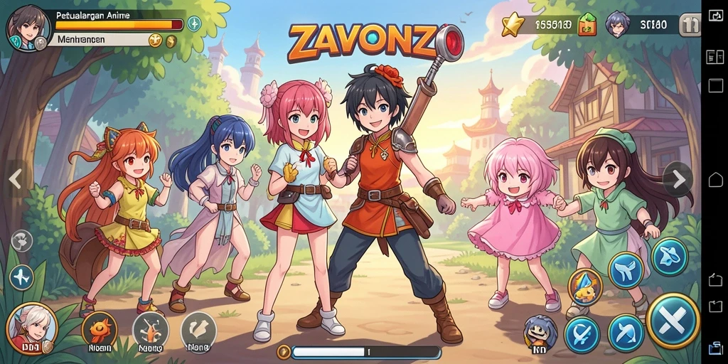 Tampilan menarik dari ZAVONZO menangkap esensi anime dengan jelas.
