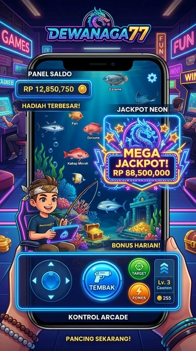 Tampilan utama aplikasi dewanaga77 yang mudah dinavigasi.